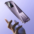 Husa pentru iPhone 14 Pro Max, Magnetic Dual Glass, violet