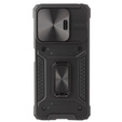 Carcasă blindată pentru Xiaomi Redmi Note 13 5G, CamShield Slide, negru + sticlă călită 9H