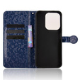Husa cu clapetă pentru Xiaomi Redmi 15C 4G/LTE, Wallet Rhombus, albastru
