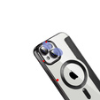 Cu clapetă pentru iPhone 14, RFID Wallet MagSafe CamShield, negru