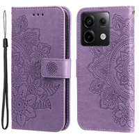 Cu clapetă pentru Xiaomi Redmi Note 13 Pro 5G, Mandala, violet