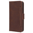 Cu clapetă pentru Honor 70 5G, Card Slot, maro