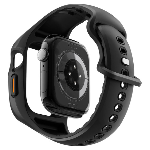 Pasek z etui Spigen do Apple Watch 4/5/6/7/8/SE 44/45mm, Rugged Armor Pro, Szary