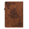 Husă pentru Lenovo Tab M10 Plus 10.6 Gen 3 TB-125F TB-128F, Butterfly, maro