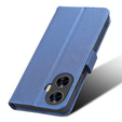 Cu clapetă pentru Realme C55, Wallet, Smart Magnet, albastru