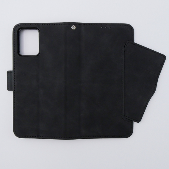 Cu clapetă pentru Motorola Moto G54 5G, Card Slot, negru