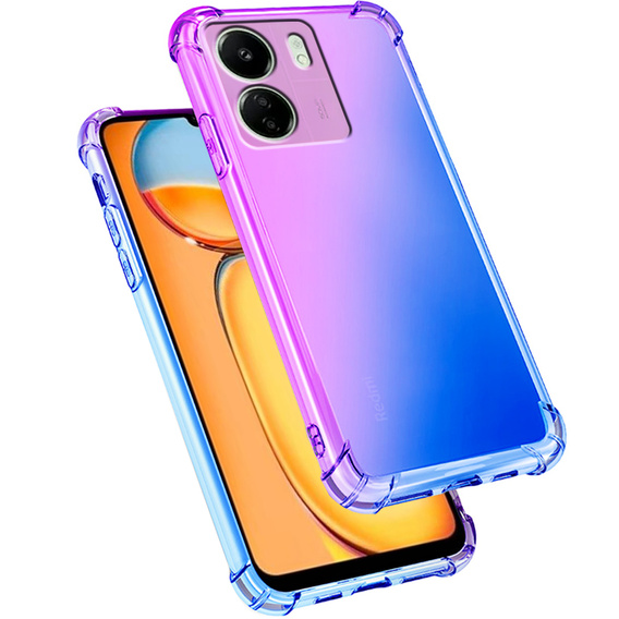 Husa pentru Xiaomi Redmi 13C / Poco C65, Gradient Dropproof, Violet / albastru