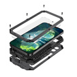 Husă pentru iPhone 13 Pro, R-JUST CamShield Slide, armată, negru