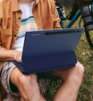 Husă tastatură pentru Samsung Galaxy Tab S10+/ S9+/ S8+/ S7+/ S7 FE, Dexnor Magnetic Keyboard Touchpad, albastru