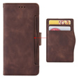 Cu clapetă pentru Sony Xperia 10 IV, Card Slot, maro
