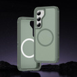 Carcasă cu ramă pentru Samsung Galaxy S23 FE, pentru MagSafe, verde