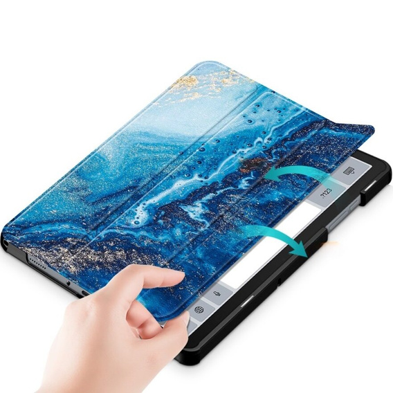 Husă pentru Samsung Galaxy Tab A9+, Smartcase, wave