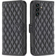 Cu clapetă pentru Samsung Galaxy A15, Wallet, BINFEN COLOR, negru