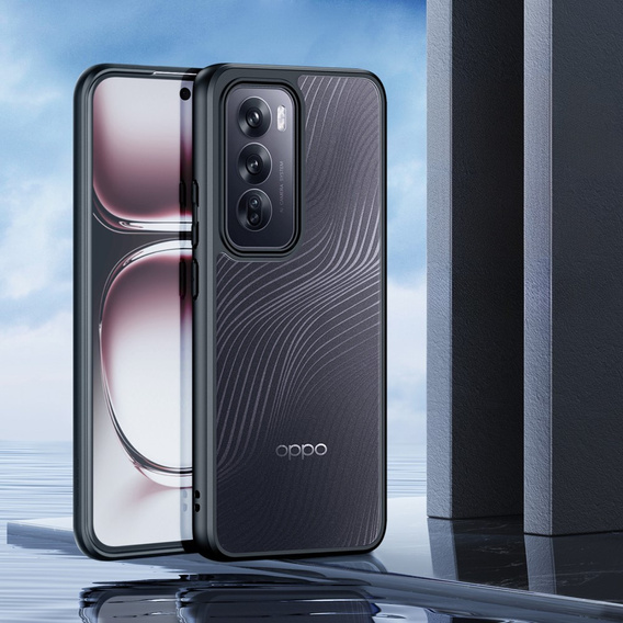 Husa DuxDucis pentru Oppo Reno 12, Aimo case, transparent / negru