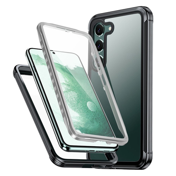 Carcasă pentru Samsung Galaxy S23, Shockproof, cu folie, negru
