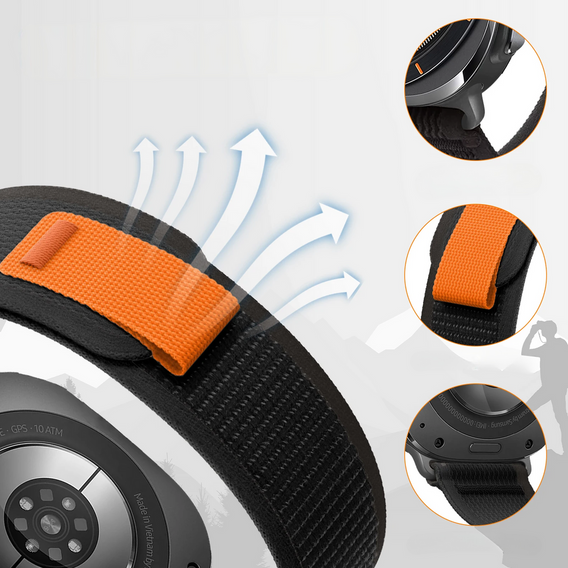 Brățară din nailon pentru Samsung Galaxy Watch Ultra 47mm (2025 / 2024)