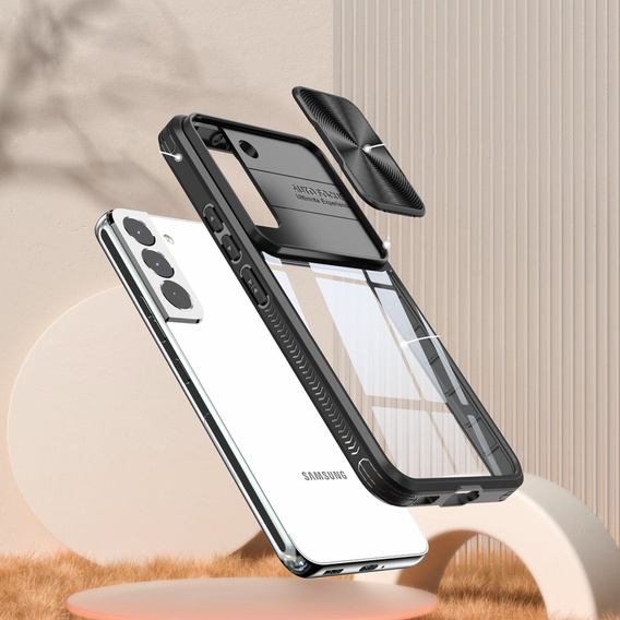 Huse pentru Samsung Galaxy S22, Slide Camera, negru