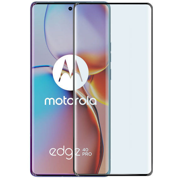 Sticlă călită 3D pentru Motorola Edge 40 Pro, negru