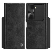 NILLKIN flip case NILLKIN pentru Samsung Galaxy Z Fold6 5G, CamShield Qin Pro, piele, negru