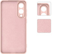 Carcasa pentru Samsung Galaxy S25 Edge, Silicone Lite, roz + sticlă 9H