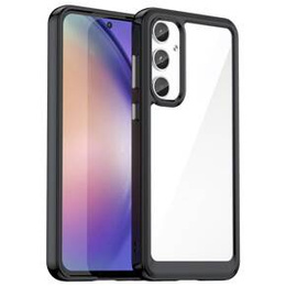 Huse pentru Samsung Galaxy A55 5G, Fusion Hybrid, transparent / negru