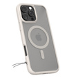 Carcasă MagSafe Spigen pentru iPhone 16 Pro, Ultra Hybrid, transparent / titan + 9H Tempered Glass