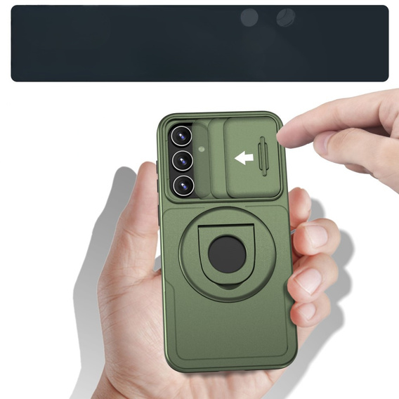 Husă pentru Samsung Galaxy S20 FE, Military Magnet, pentru MagSafe, verde