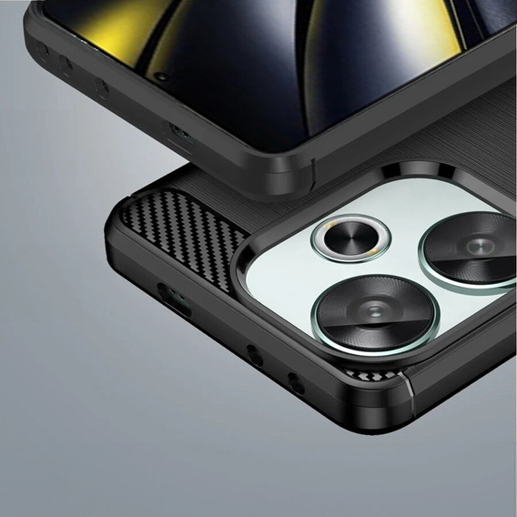 Huse pentru Xiaomi Poco F6, Carbon, negru