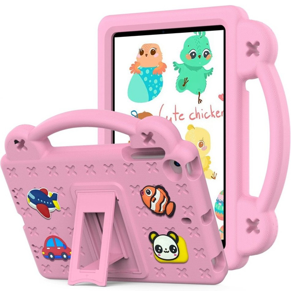 Husă pentru copii pentru iPad mini 7.9" 2019/2015/2014/2013/2012 (5/4/3/2/1 gen.), Cute Patterns, cu suport, roz