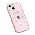 Huse pentru iPhone 14, Dropproof MagSafe Glitter, roz