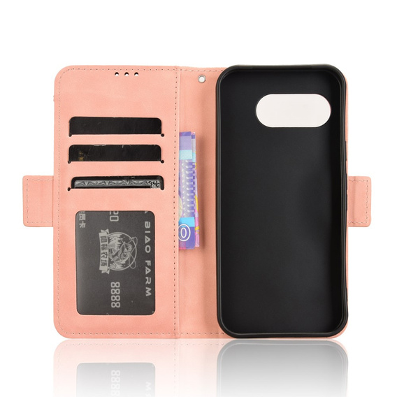 Cu clapetă pentru T Phone 3 5G, Card Slot, roz