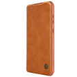 NILLKIN flip case NILLKIN pentru Samsung Galaxy A55 5G, CamShield Qin Pro, piele, maro