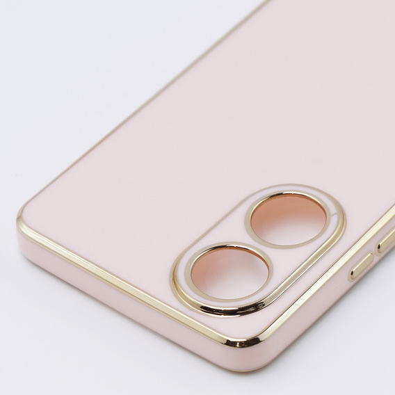 Husă pentru Oppo A58 4G, Glamour CamShield, roz rose gold