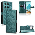 Husa cu clapetă pentru Motorola Edge 60 / 60 Fusion, Wallet Rhombus, verde