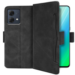 Cu clapetă pentru Motorola Moto G84 5G, Card Slot, negru