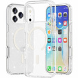 Husă pentru iPhone 17 Pro Max, pentru MagSafe, glitter - transparentă