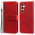 Cu clapetă pentru Samsung Galaxy A54 5G, Mandala Flower, roșu