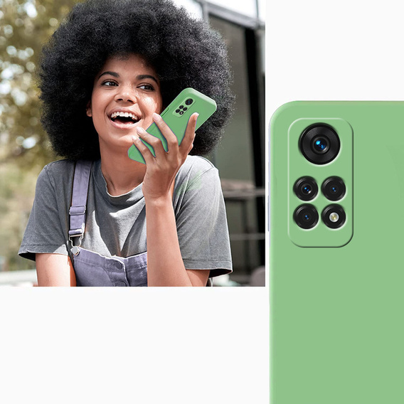Husa pentru Xiaomi Redmi Note 11 Pro 4G, Silicone Lite, de mentă