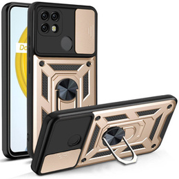Husă blindată pentru Realme C21Y / C25Y, CamShield Slide, de aur