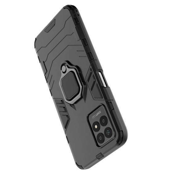 Huse pentru Realme 8i, Kickstand Ring, negru