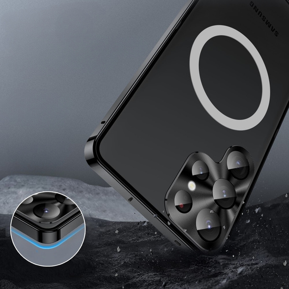 Carcasă de protecție pentru camera foto pentru Samsung Galaxy S25 Ultra, CamShield MagSafe, negru