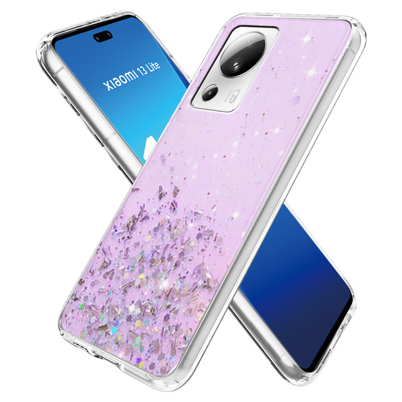 Huse pentru Xiaomi 13 Lite, Glittery, violet