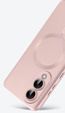 Carcasă pentru Samsung Galaxy S25 Edge, ColorMag, pentru MagSafe, roz + sticlă călită 9H
