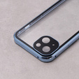 Husa pentru iPhone 13, Magnetic Dual Glass, albastru