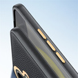 Husă din piele pentru Samsung Galaxy S25+ Plus, leather hybrid, gri
