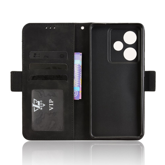 Cu clapetă pentru Realme GT 7 / 7T, Card Slot, negru