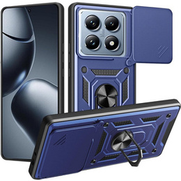 Husă blindată pentru Xiaomi 14T Pro, CamShield Slide, albastru