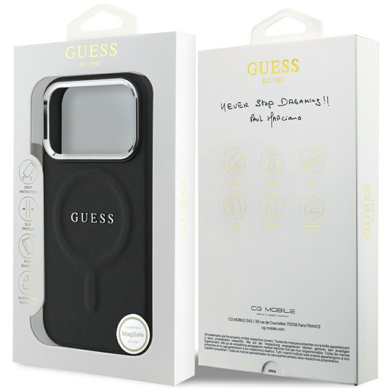 Husă de protecție GUESS Classic Logo pentru MagSafe pentru iPhone 17 Pro