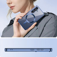 Husă pentru Samsung Galaxy A36, Electro MagSafe, albastru închis + Sticlă pentru ecran