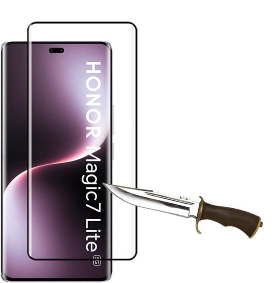 Sticlă călită 3D pentru Honor Magic 7 Lite, cadru negru